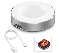 SenMore Adaptador Cargador USB C Compatible con Huawei Watch GT6 Pro/GT6/GT5 Pro/GT5/GT4/GT3 Pro/GT3, Watch 4/4 Pro/D2/Fit 4, Magnética Base de Carga Portátil para 1M/3,3Ft USB-C Cable (White)