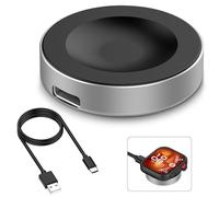 SenMore Adaptador Cargador USB C Compatible con Huawei Watch GT6 Pro/GT6/GT5 Pro/GT5/GT4/GT3 Pro/GT3, Watch 4/4 Pro/D2/Fit 4, Magnética Base de Carga Portátil para 1M/3,3Ft USB-C Cable (Black)