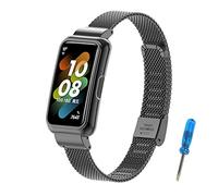 SenMore Compatible con Huawei Band 7 / Huawei Band 8 Correa, Hermosa Pulsera de Acero Inoxidable Wristband Repuesto Banda para Huawei Band 7 / Huawei Band 8