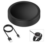 SenMore Magnética Adaptador Cargador USB C Compatible con Samsung Galaxy Watch 7/Ultra/6/6 Classic/5/5 Pro/4/4 Classic/3/Active 2/Active 1/FE, Base de Carga Portátil para 1M/3,3Ft USB-C Cable (Black)