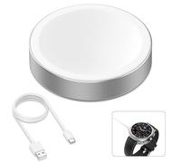 SenMore Magnética Adaptador Cargador USB C Compatible con Samsung Galaxy Watch 7/Ultra/6/6 Classic/5/5 Pro/4/4 Classic/3/Active 2/Active 1/FE, Base de Carga Portátil para 1M/3,3Ft USB-C Cable (White)