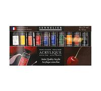 Sennelier Artist Acrylique Set, Includes Ten 21ml Tubes of Extra-Fine Artist Quality Acrylic Paint (10-120234-00)