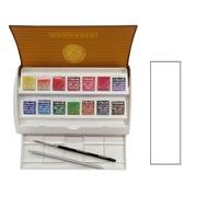 Sennelier - Caja de pintura de acuarela extrfina, 14 medias godets,Made in France