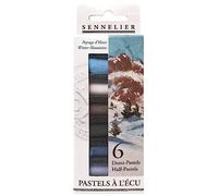 Sennelier Half Pastel 6 Stick Set, Pigmento, Invierno, Juego de 6