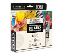 Sennelier Juego de 6 barras de aceite de 38 ml