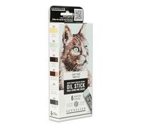 Sennelier Juego de 6 mini palitos de aceite - Gato tigre - N130116.06