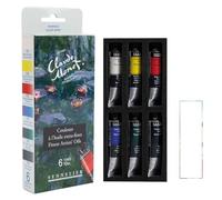 Sennelier Juego de pinturas al óleo extrafinas, caja de cartón, 6 tubos de 10 ml, nenúfares de Claude Monet y 1 tarjeta.