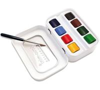 Sennelier Mini Aquarelle Caja de metal de 8 half-pans