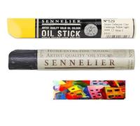 Sennelier - Palitos de Aceite Extra Fino, 38 ml, Amarillo Cadmio Claro, Negro, Pintura al Óleo