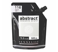 Sennelier Pintura Abstracta SENNE Titan.Blanco Titanio, 500 ml (Pack de 1)