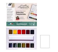 Sennelier Pintura Acuarela. Set Marie Boudon 12 Medio Godets + 1 tarjeta