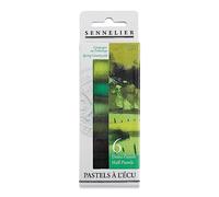 Sennelier Surtido de 6 semipasteles extra finos colores análogos (paisaje primaveral)