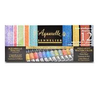 Sennelier : Watercolour Paint : Classic Metal Tin Set Of 12 x 10ml Tubes
