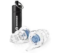 Senner ® MusicPro Soft | Protección Auditiva para Conciertos, Música, Discoteca, Festivales - Tapones Extra Suaves, Azul/Transparente - con Estuche de Aluminio