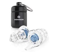 Senner ® MusicPro Soft | Protección Auditiva para Conciertos, Música, Discoteca, Festivales - Tapones Extra Suaves, Azul/Transparente - con Estuche de Aluminio
