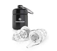 Senner ® PartyPro | Protección auditiva para música y músicos - Tapones para conciertos, festivales, fiestas y discotecas - Tapones transparentes con 18 dB de reducción de ruido - estuche de aluminio