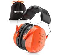 Senner ® WorkPro Ultra | Cascos Antiruido Ajustables - Protección Auditiva para el Trabajo, Cuffie de Insonorización, SNR 34 dB, Certificado CE, Unisex, Negro/Naranja, para Trabajo y Ocio