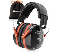 Senner ® WorkPro Ultra Fold | Cascos Antiruido para Trabajo y Ocio - Cascos de Insonorización Ajustables, SNR 33 dB, Protección Auditiva Plegable Negro/Naranja