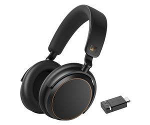 Sennheiser ACCENTUM Edición Especial - ACCENTUM Auriculares Bluetooth BTD 600 - Duración de la batería de 50 Horas, tecnología híbrida ANC, dongle con Adaptador USB-A/USB-C - Negro/Cobre