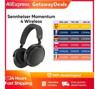 Sennheiser-auriculares inalámbricos Momentum 4, dispositivo con Bluetooth 5,2, cancelación de ruido adaptativa, sistema convertidor de 42mm, 60 horas de duración de la batería White