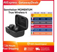Sennheiser Momentum True Wireless 4 Auriculares Bluetooth con Cancelación de Ruido Plateado Claro