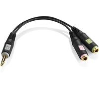 Sennheiser PCV 05 - Adaptador de cable, 2 X 3.5 mm, negro