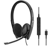Sennheiser SC 160 USB-C Binaural Diadema Negro - Auriculares con micrófono (Media/Comunicación, Binaural, Diadema, Negro, Alámbrico, USB Tipo C)