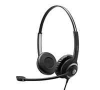 Sennheiser SC 260 MS II Binaural Diadema Negro - Auriculares con micrófono (Centro de Llamadas/Oficina, Binaural, Diadema, Negro, Alámbrico, 2,9 m)