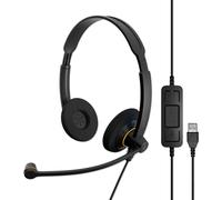 Sennheiser Auriculares SC 60 USB binaurales con micrófono diadema Negro