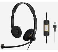 Sennheiser Auriculares SC 60 USB binaurales con micrófono diadema Negro