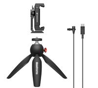 Sennheiser XS Lav Kit Móvil USB-C, Micrófono Lavalier Omnidireccional con Pinza para Smartphone y Minitrípode Manfrotto PIXI, 509259