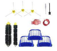 SENNII Accesorios para aspiradora iRobot Roomba serie 600 y 500, 3 filtros, 3 cepillos laterales, 1 cepillo de cerdas