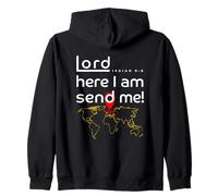 Señor Aquí Estoy Envíame Isaías 6:8 Sudadera con Capucha