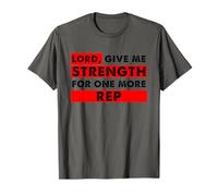 Señor Dame Fuerza para un Amante del Gimnasio Cristiano más representante Camiseta