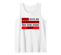 Señor Dame Fuerza para un Amante del Gimnasio Cristiano más representante Camiseta sin Mangas