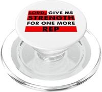Señor Dame Fuerza para un Amante del Gimnasio Cristiano más representante PopSockets PopGrip para MagSafe