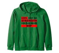 Señor Dame Fuerza para un Amante del Gimnasio Cristiano más representante Sudadera con Capucha