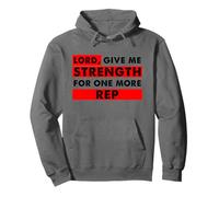 Señor Dame Fuerza para un Amante del Gimnasio Cristiano más representante Sudadera con Capucha