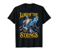 Señor De Las Cuerdas Guitarra Mago Fantasía Meme Papá Broma Camiseta