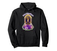 Senor de los Milagros Peru Catholic Crucifix Purple Month Sudadera con Capucha