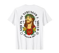 Señor es mi Escudo - versículo de la Biblia salmo - Jesucristo de Vuelta Camiseta