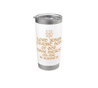 Señor Jesucristo Hijo de Dios Ten Misericordia de Mí Oración Vaso térmico de acero inoxidable de doble pared