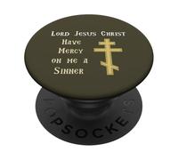 Señor Jesucristo Ten Misericordia de mí un pecador ortodoxo PopSockets PopGrip Adhesivo