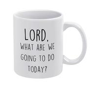 Señor ¿Qué Vamos A Hacer Hoy? Taza Porcelana Taza De Café Cerámica Tazas 330Ml Para Café Té Zumo