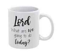 Señor ¿Qué Vamos A Hacer Hoy? Tazas Porcelana Taza De Café Con Asa Taza 330Ml Para Cacao Zumo Hogar