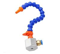 Señor refrigerante para fresadora, sistema de niebla con base magnética, bomba pulverización lubricación CNC, mini molino boquilla metal, manguera torno, mantiene las Single tube 15.7 in Round Nozzle