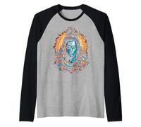 Señor Shiva Dios hindú Mahadeva Tridente Devoto del hinduismo Camiseta Manga Raglan
