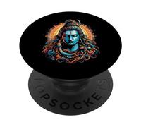 Señor Shiva Dios hindú Mahadeva Tridente Devoto del hinduismo PopSockets PopGrip Adhesivo