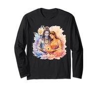 Señor Shiva Durga Dios hindú Mahadeva Diosa Diosa Parvati Manga Larga