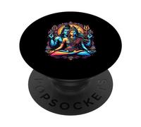 Señor Shiva Durga Dios hindú Mahadeva Diosa Diosa Parvati PopSockets PopGrip Adhesivo